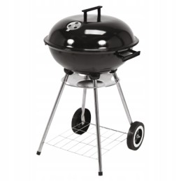 Grilis anglimis su dangteliu, 41 cm grotelėmis