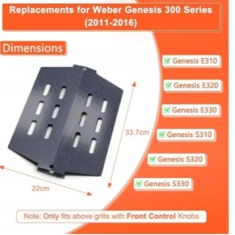 2x šilumos deflektorius 33 7 cm 7622 weber genesis