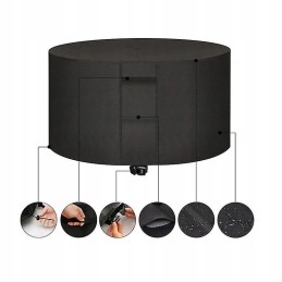 Sodo kepsninės užvalkalas, apvalus stalas, 75cm 30