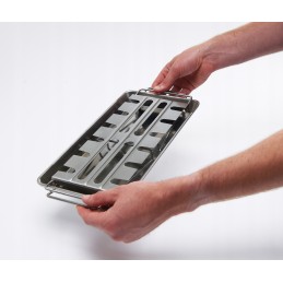 „Broil King“ blauzdelių stovas su kepimo skarda