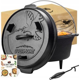 Ketaus puodas ant kojelių, Overmont Dutch Oven 4, 2l