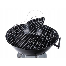 Apvalios anglies kepsninės su dangteliu ir dangteliu - grotelėmis, skersmuo 39cm, g80512