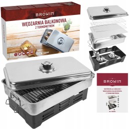 Balkoninė rūkykla su termometru browin 330001