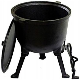 Ketaus medžioklinis puodas, židinio puodas, 4 litrai