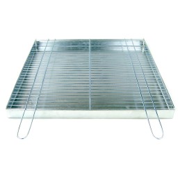 Chromuotos grotelės skirtos griliui statyti 60x60 su židiniu/pelenine