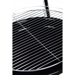 Kepsninė, sodo laužavietė, grilis su grotelėmis, nešiojamas anglinis trikojis