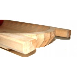 Drožinėtas medinis maisto lovelis, 30 cm