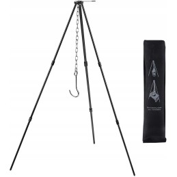 Stovyklavietės trikojis gaminimui ant laužo