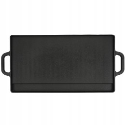 Ketaus dvipusė kepsninės plokštė 2in1 51x23cm BBQ