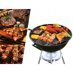 Anglies kepsninė briketams, uždara, dangtis, BBQ virdulys, lentyna