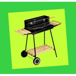 Anglies grilis su lentynomis 52x32cm 2 nešiojamos reguliuojamos grotelės modernus namas