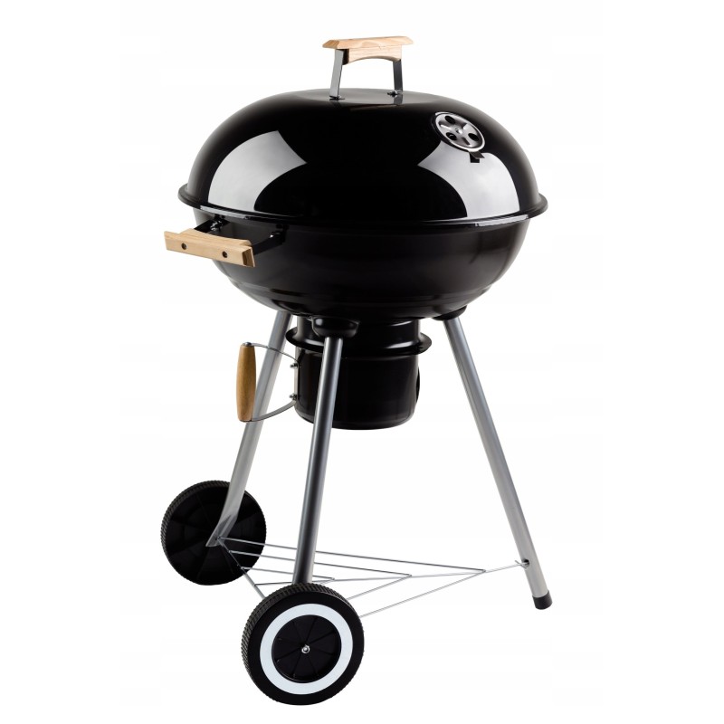 Apvalios sodo kepsninės su dangteliu ant ratų terasos sodo sklypui