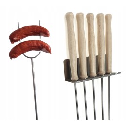 Wp šakės ugnies lazdos 5 vnt, 115 nerūdijančio plieno rankena