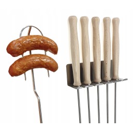 Wo šakės, ugnies lazdos, 5 vnt., 115 nerūdijančio plieno rankena