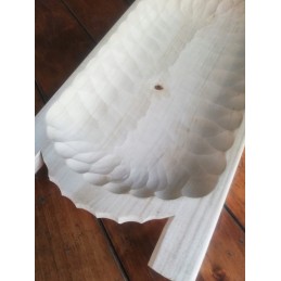 Drožinėtas medinis maisto lovelis, 30 cm