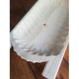 Drožinėtas medinis maisto lovelis, 30 cm