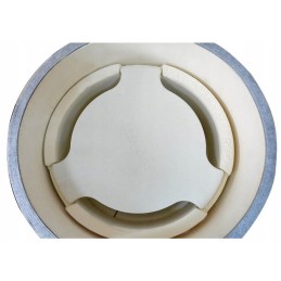 Tik ugnies akmens kordierito picos deflektorius, skersmuo 34 cm, skirtas kepsninei