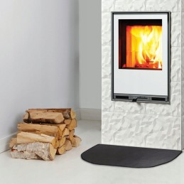 Texfire - antipirenas suapvalintas kilimas (80x50 cm), ugniai atsparus kilimėlis židinio židiniui, radiatoriai, židinys. ugniai 