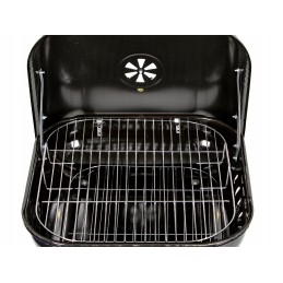 Sodo grilis su šarnyriniu dangteliu + ratukai