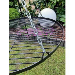 Pajuodusios grotelės 60 cm trikojo sodo griliui