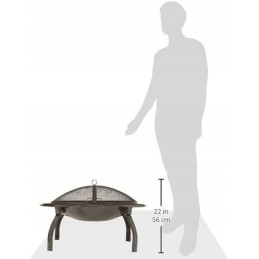 Nešiojama sulankstoma grilio laužavietė 66 cm