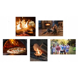 Ekologiškas ugnies starteris iš medžio vatos 6 kg - švari ugnis be cheminio kvapo