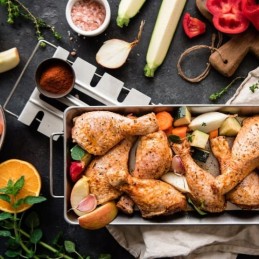 Broil King 64152 blauzdelių kabykla su kepimo skarda