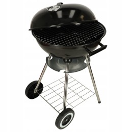 Garden grill, closed, ventilation cover, shelf, two grates