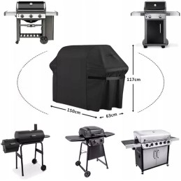 ✅ Dujinės grilio dangtis apsauginis grotelių tentas