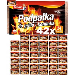 Oskar žiebtuvėlis griliui ir židiniui 24 vnt x 42 pak