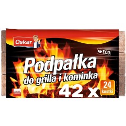 Oskar žiebtuvėlis griliui ir židiniui 24 vnt x 42 pak