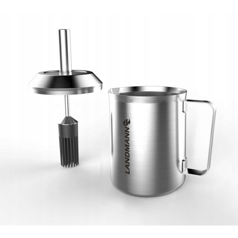 Landmann padažo ir marinatų talpa, 450 ml, plieninė