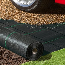 Nuo piktžolių agrotekstilė agrotekstilė 90g juoda 0,8x10m uv 3% raudona sodas
