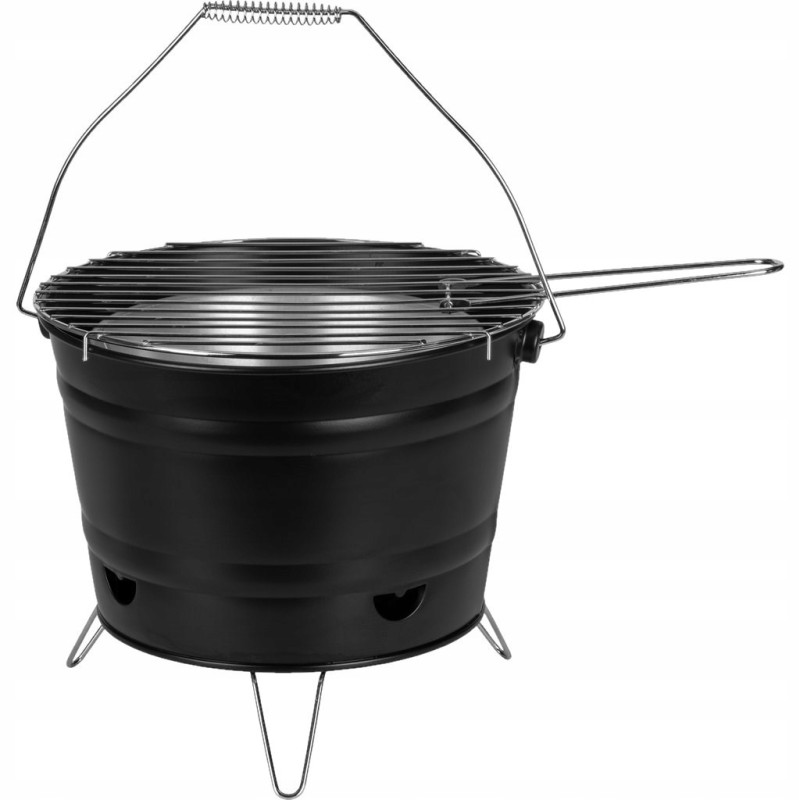 Nešiojamas grilio kibiras 23x27cm sklypo terasos viršūnės