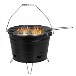 Nešiojamas grilio kibiras 23x27cm sklypo terasos viršūnės