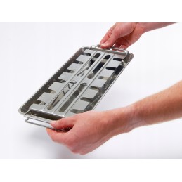 Broil King 64152 blauzdelių kabykla su kepimo skarda