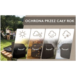 Dengiamas brezentinis užvalkalas XXL sodo kepsninei, atsparus vandeniui, universalus