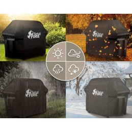 Dengiamas brezentinis užvalkalas XXL sodo kepsninei, atsparus vandeniui, universalus