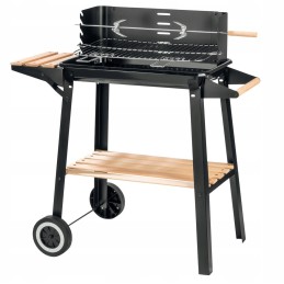 Didelės anglies sodo kepsninės ant ratų