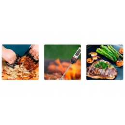 ⭐ Grilio įrankiai kepsninės stalo įrankiai 25 dalių stalo įrankių rinkinys su maišeliu ⭐