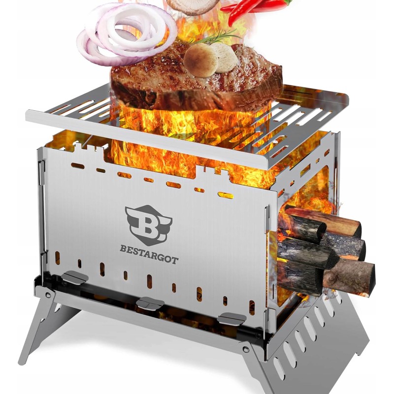 Iškepkite medžio anglies grilį