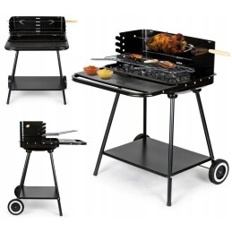 Sodo kepsninė su kepsnine ir reguliuojamomis grotelėmis + dviem didelėmis lentynomis