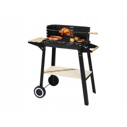 Grillmeister grilis ant ratukų su nuimamu iešmu 84 x 86 x 45 cm