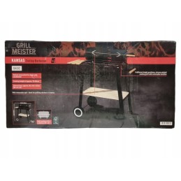 Grillmeister grilis ant ratukų su nuimamu iešmu 84 x 86 x 45 cm