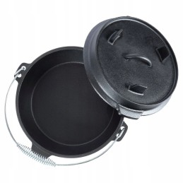 Ketaus puodas su dangteliu, pakabinamas puodas, 20 cm, 1 6 l