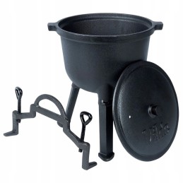 Ketaus katilas ant kojelių su dangteliu, liejimo linija, 4 l, vilde