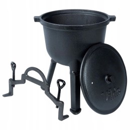 Ketaus katilas ant kojelių su dangteliu, liejimo linija, 4 l, vilde