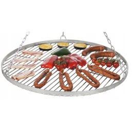 Nerūdijančio plieno grotelės, 60 cm, apvalios, pakabinamos