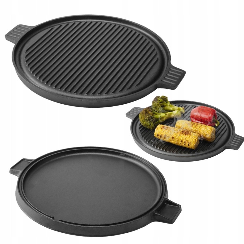 Ketaus grilio keptuvės plokštė, 36 cm