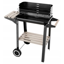 Didelės anglies sodo kepsninės ant ratų